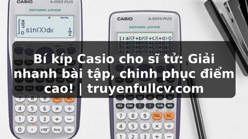 Truyện Tranh Bí kíp Casio cho sĩ tử: Giải nhanh bài tập, chinh phục điểm cao! | truyenfullcv.com