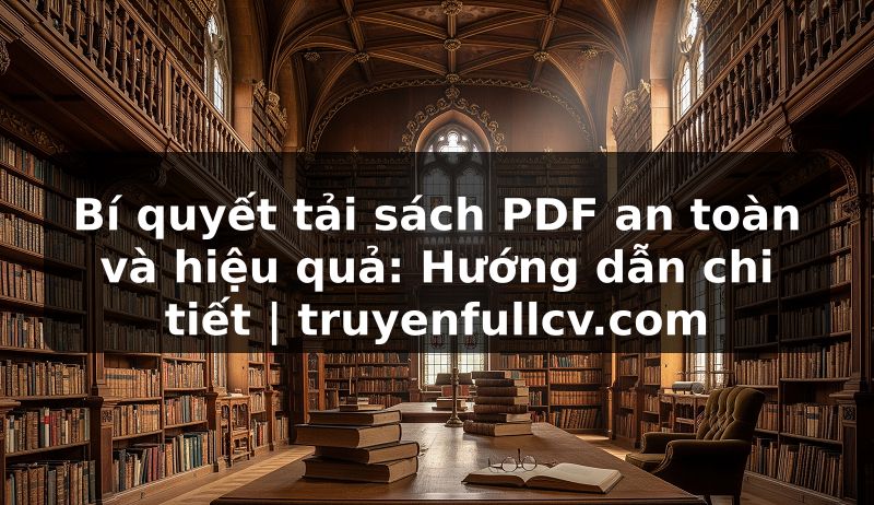 Bí quyết tải sách PDF an toàn và hiệu quả: Hướng dẫn chi tiết | truyenfullcv.com