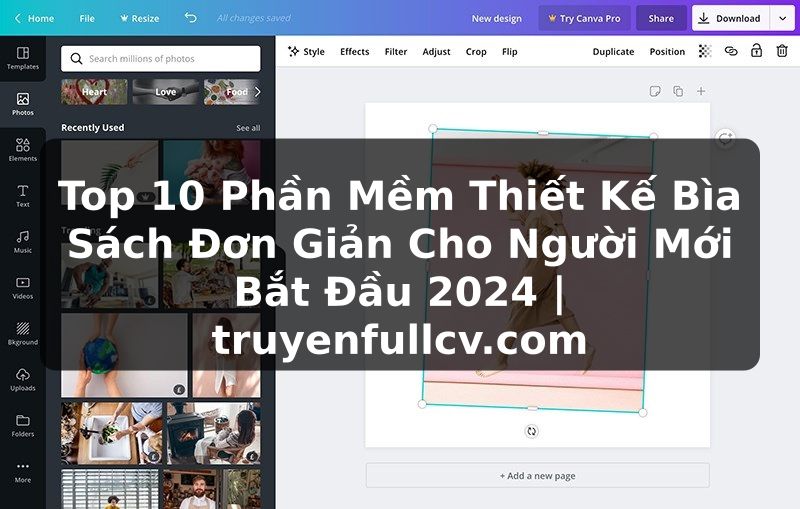 Truyện Tranh Top 10 Phần Mềm Thiết Kế Bìa Sách Đơn Giản Cho Người Mới Bắt Đầu 2024 | truyenfullcv.com