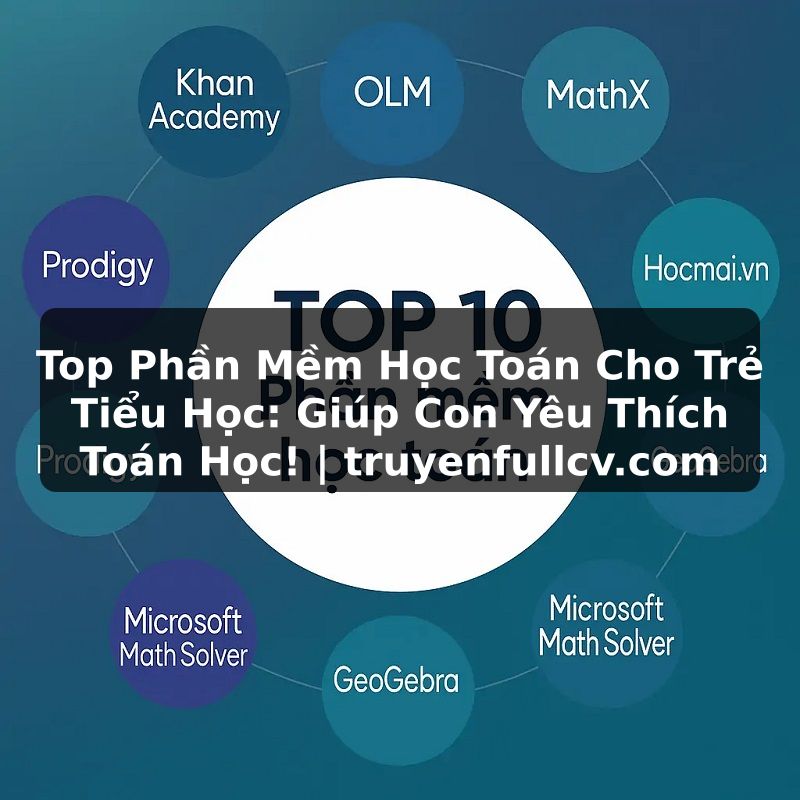 Truyện Tranh Top Phần Mềm Học Toán Cho Trẻ Tiểu Học: Giúp Con Yêu Thích Toán Học! | truyenfullcv.com